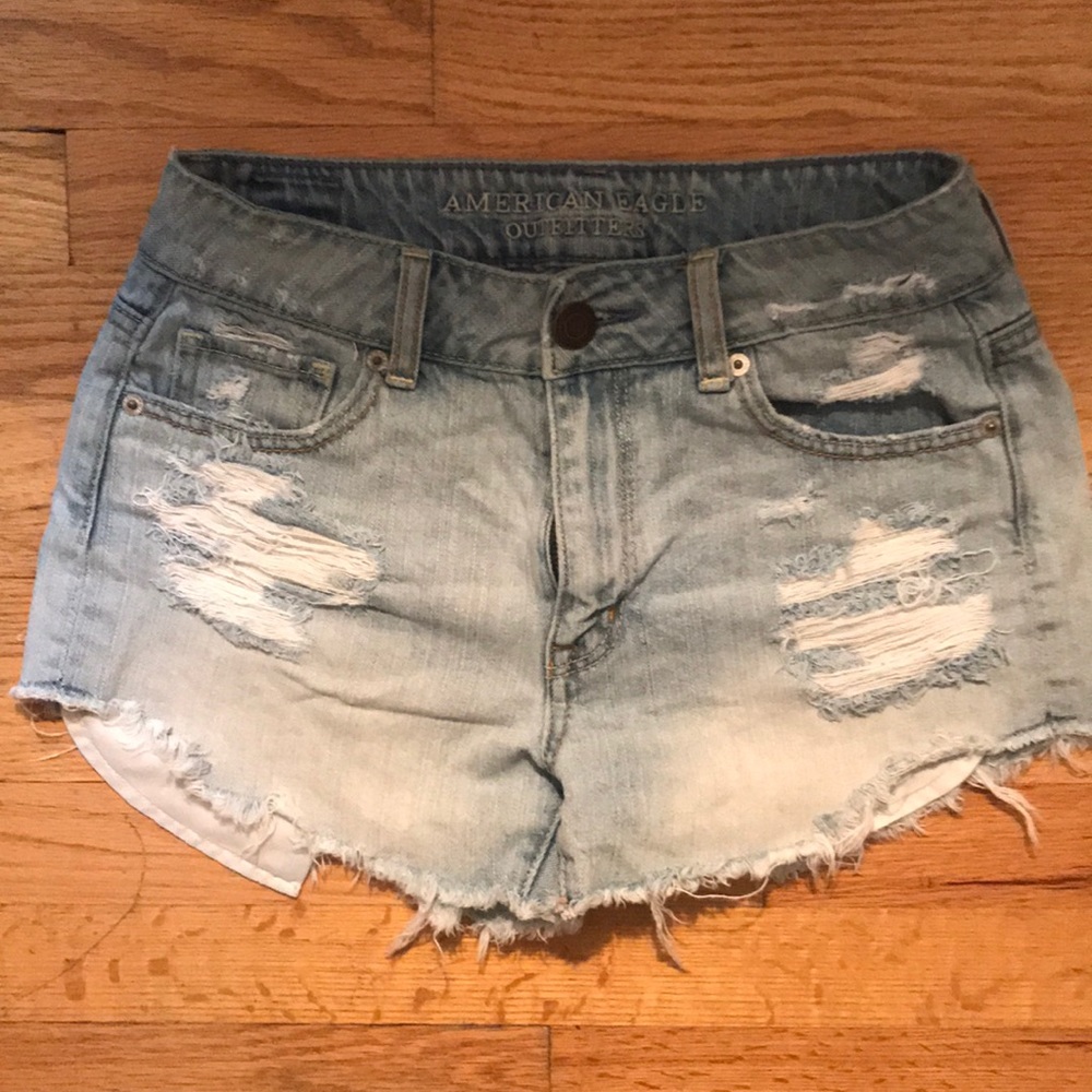 Classic A&E High Rise Denim Shorts